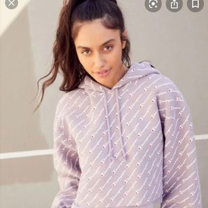 COPY - Purple Champion Crop Hoodie